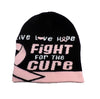 Breast Cancer Awareness Beanie Skullcap Hat, Walk or Run Cap