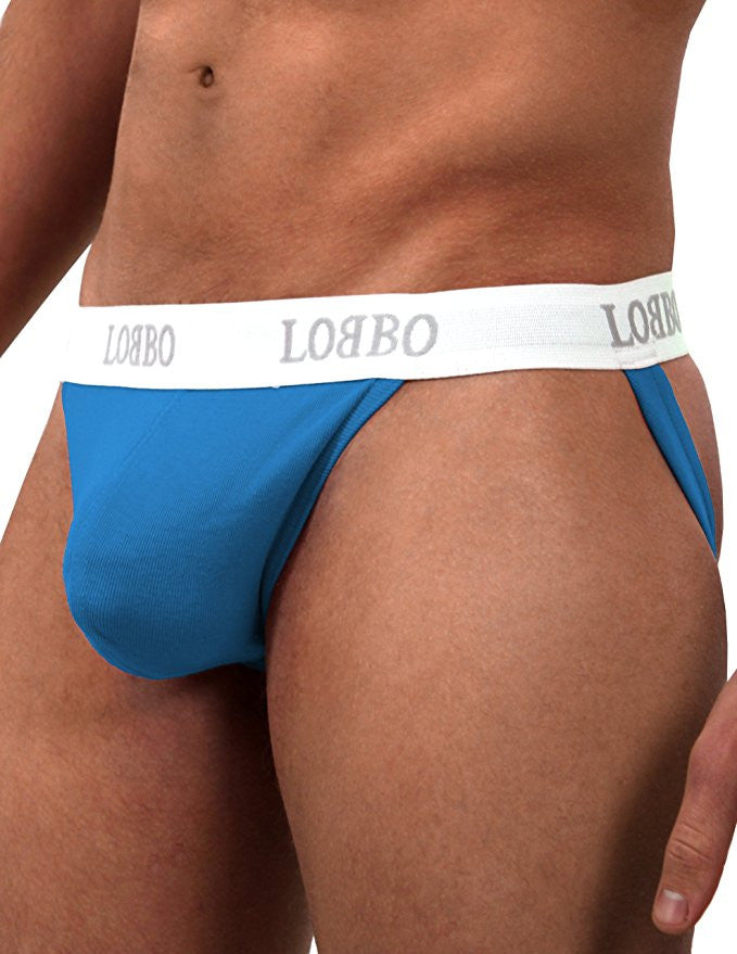 LOBBO Stylish Jockstrap Athletic Supporter-jockstraps-LOBBO-Small-Blue-SINGLE-Davson Sales