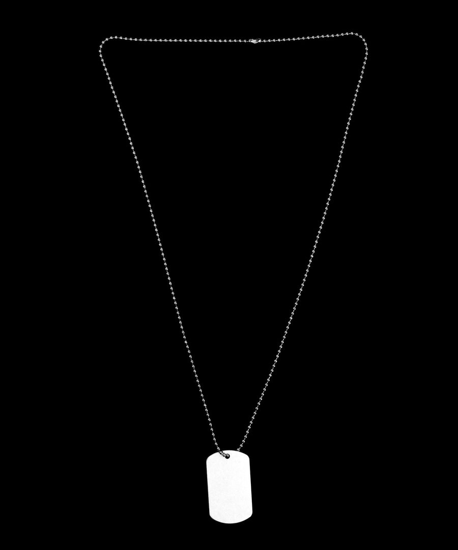 Pizza Slices AOP Adult Dog Tag Chain Necklace-Dog Tag Necklace-TooLoud-1 Piece-Davson Sales