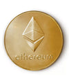 Ethereum Coin Crypto Currency Token-novelty coin-Davson Sales-Gold-Davson Sales