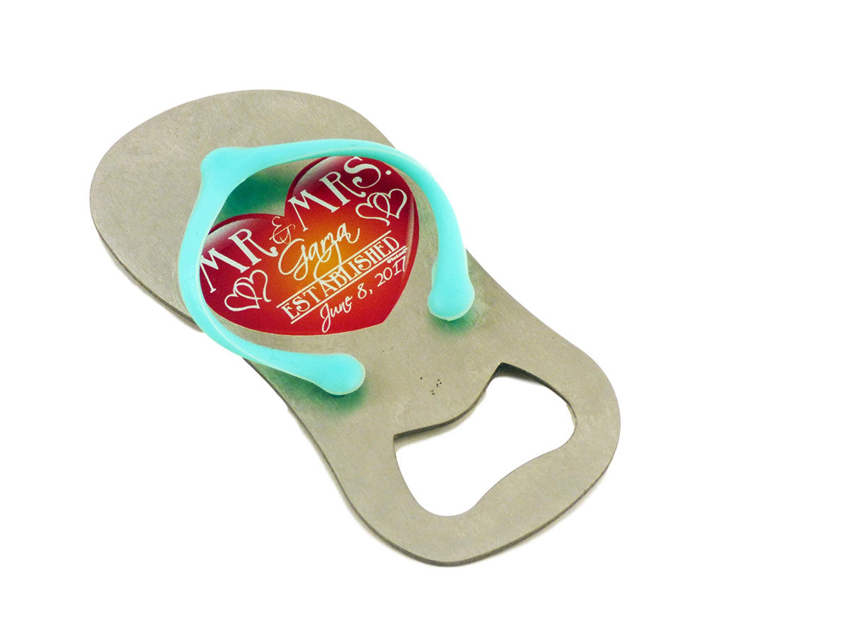 Custom Flip Flop Bottle Opener Personalized for Weddings-bottle opener-DavsonSales-24-Davson Sales