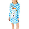 Frozen Olaf 3/4-Sleeve Juniors Night Shirt-Night Shirt-Briefly Stated-Blue-Large-Davson Sales