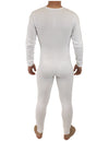 Mens Union Suit Stretch Thermal Cotton by NDS Wear-Union Suit-NDS Wear-White-Small-Davson Sales