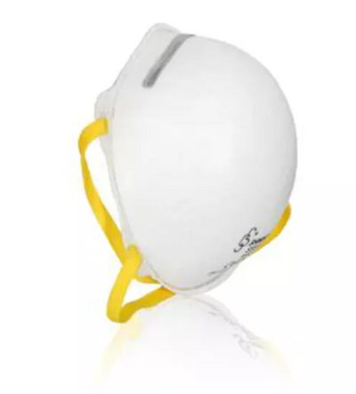 NIOSH Certified N95 Respirator Face Mask, Pre-Formed Cone, Box of 20