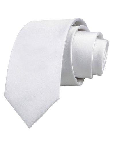 Custom Personalized Image and Text Printed White Necktie-Necktie-TooLoud-White-One-Size-Davson Sales