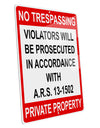 No Trespassing Large Aluminum Sign 12 x 18&#x22; - Portrait-Aluminum Sign-TooLoud-Davson Sales