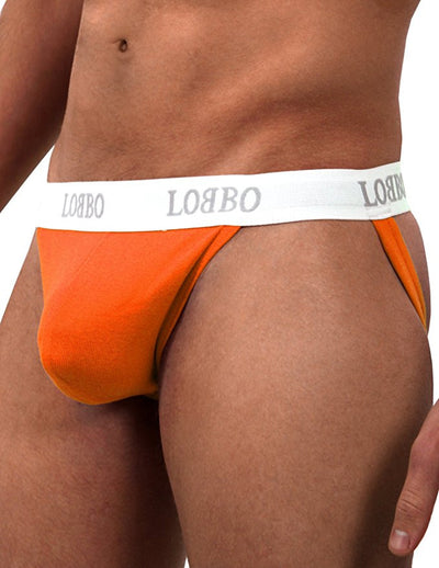 LOBBO Stylish Jockstrap Athletic Supporter-jockstraps-LOBBO-Small-Orange-SINGLE-Davson Sales