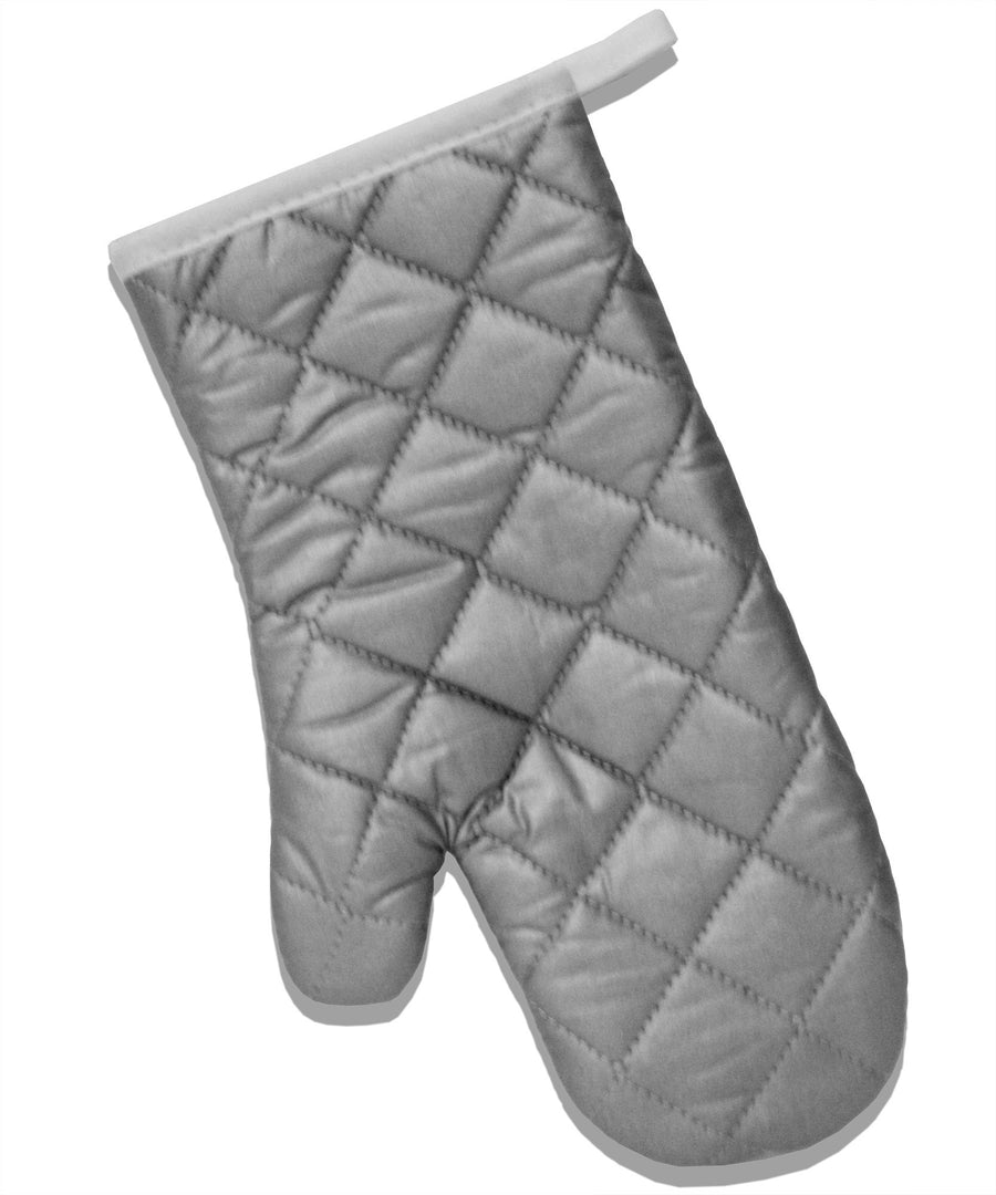 Straight Savage White Printed Fabric Oven Mitt-Oven Mitt-TooLoud-White-Davson Sales