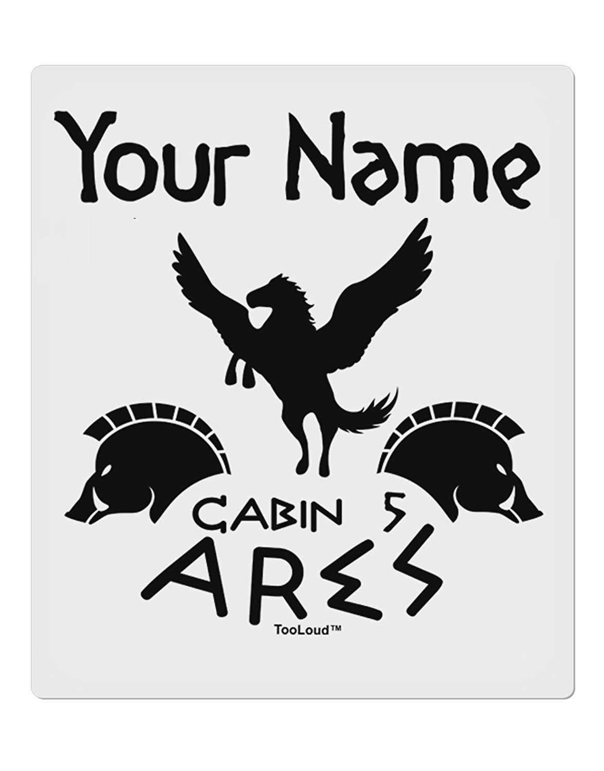 Personalized Camp Half Blood Cabin 5 Ares 9 x 10.5 Rectangular