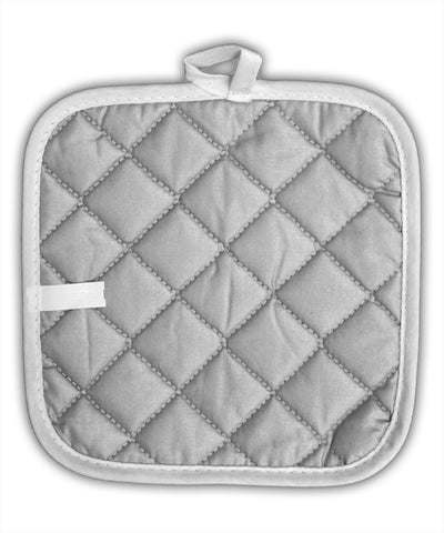 Menacing Turtle with Text White Fabric Pot Holder Hot Pad-Pot Holder-TooLoud-White-Davson Sales
