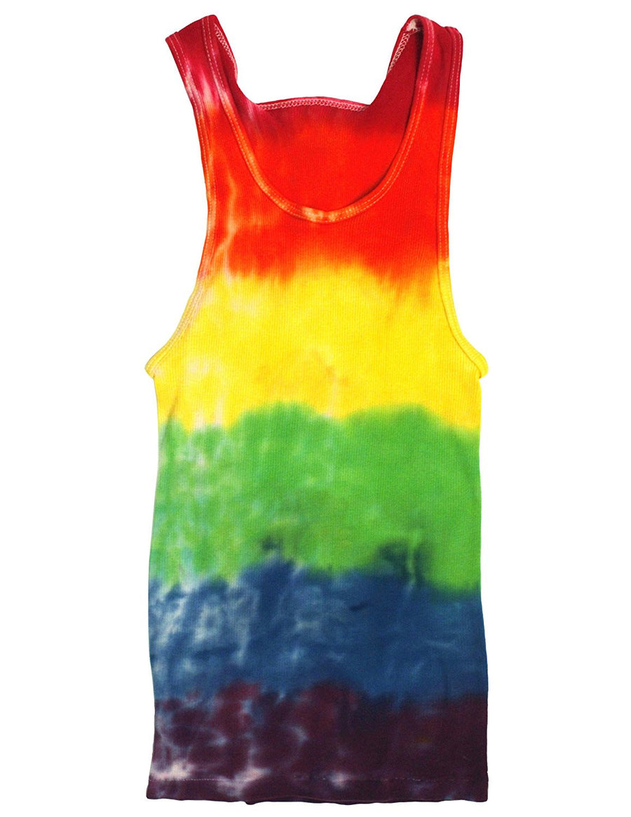 Rainbow Pride Tie Dye Tank Top-tank top-NDS Wear-Small-Davson Sales