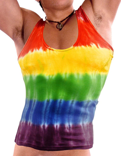 Rainbow Pride Tie Dye Tank Top-tank top-NDS Wear-Small-Davson Sales