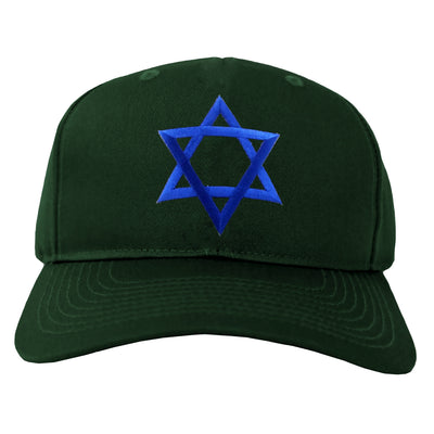 Jewish Star of David Adult Baseball Cap Dad Hat-Baseball Cap-TooLoud-Hunter-Green-One Size-Davson Sales