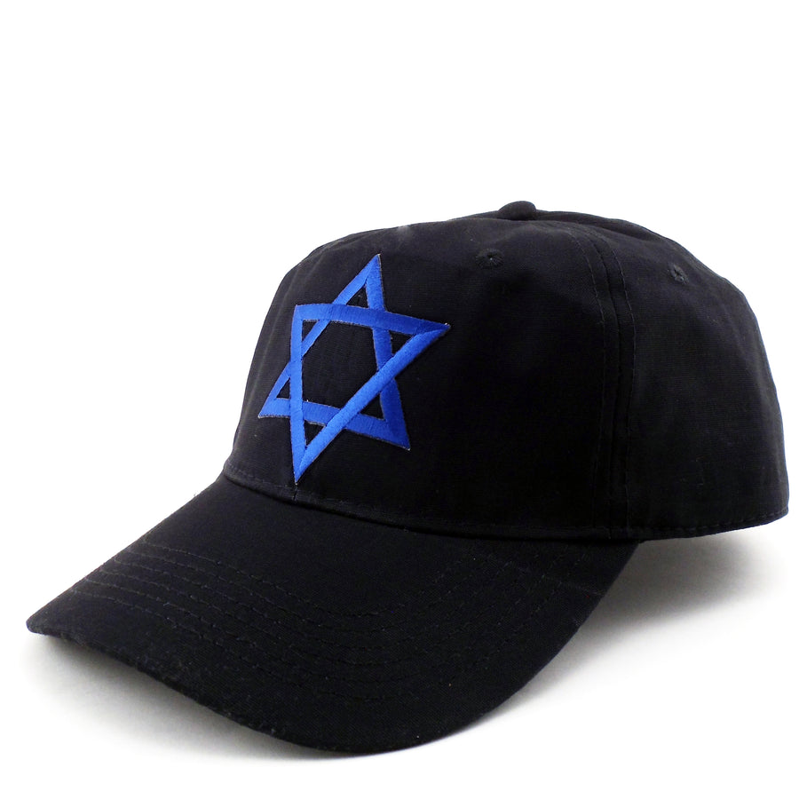 Jewish Star of David Adult Baseball Cap Dad Hat-Baseball Cap-TooLoud-Black-One Size-Davson Sales