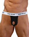 Open Suspensory Jockstrap, Stretch Cotton Jock by NDS Wear-supporter-NDS wear-Small-Black-Davson Sales
