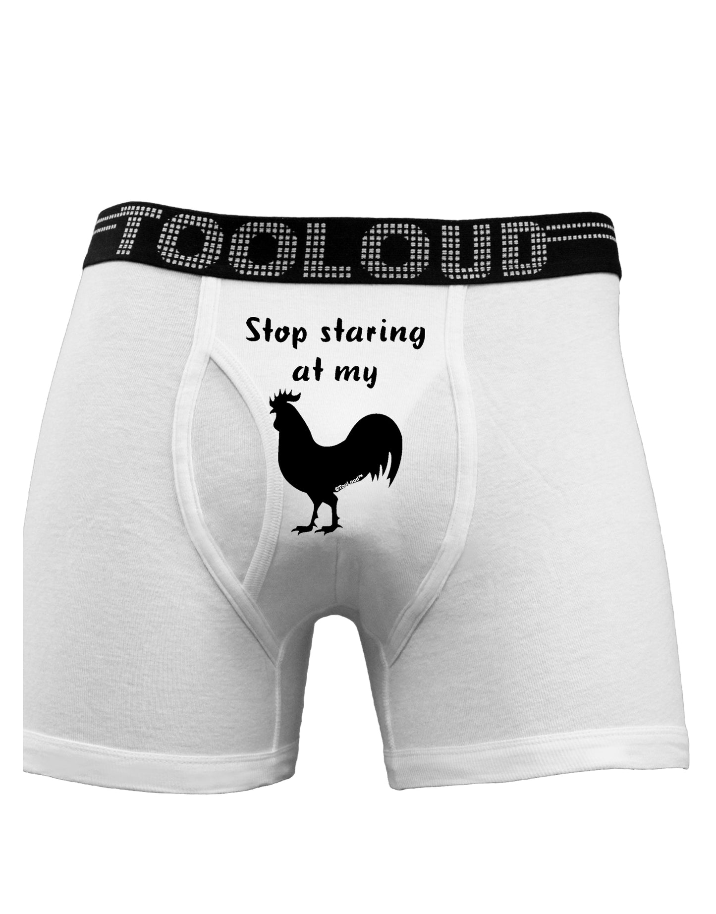 Stop Staring At My Rooster - Design Boxer Briefs by TooLoud-Boxer Briefs-TooLoud-White-Small-Davson Sales
