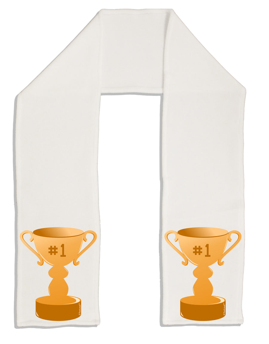 Number One Trophy Adult Fleece 64&#x22; Scarf by TooLoud-TooLoud-White-One-Size-Adult-Davson Sales