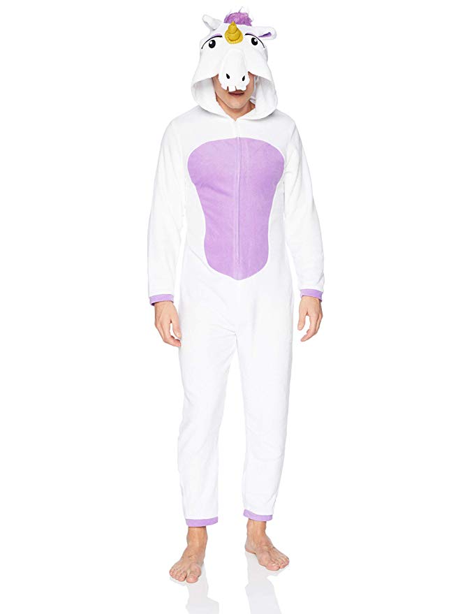 Men's Unicorn Union Suit Onesie Pajama Loungewear Costume-Pajamas-Briefly Stated-Small-Davson Sales