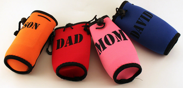 Personalized Water Bottle Coolies-TooLoud-Royal Blue-Davson Sales