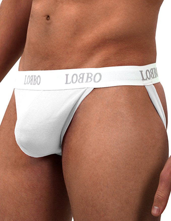 LOBBO Stylish Jockstrap Athletic Supporter-jockstraps-LOBBO-Small-White-SINGLE-Davson Sales